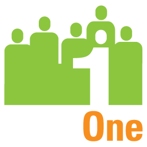 TeamOne Logo White Team Lettering